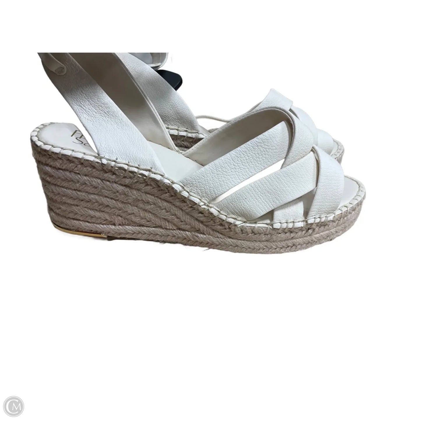 Sandals Heels Wedge By Franco Sarto In White, Size: 9.5