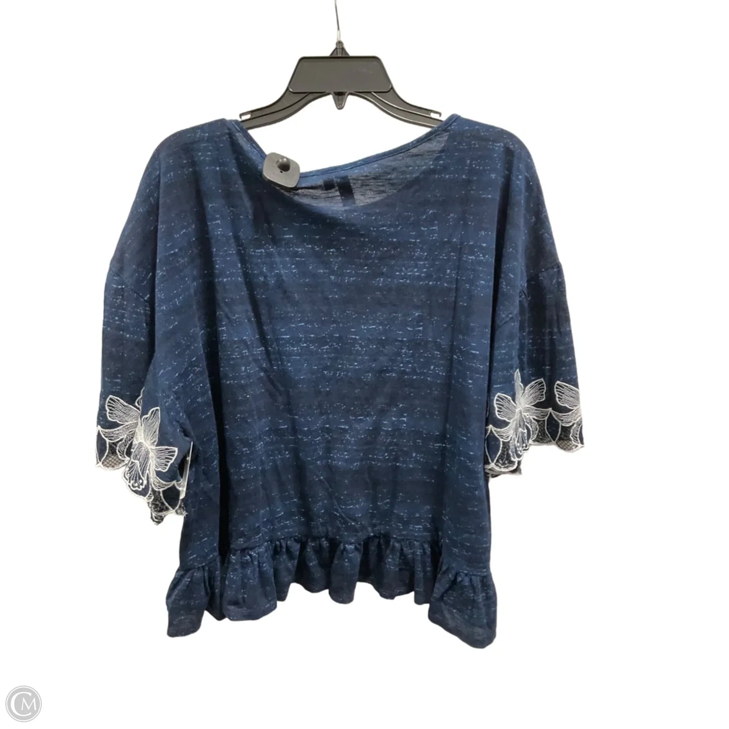 Top Short Sleeve By Pilcro In Blue, Size: Xl