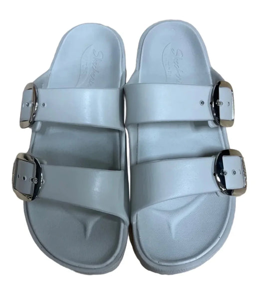 Sandals Flats By Skechers In Grey, Size: 7