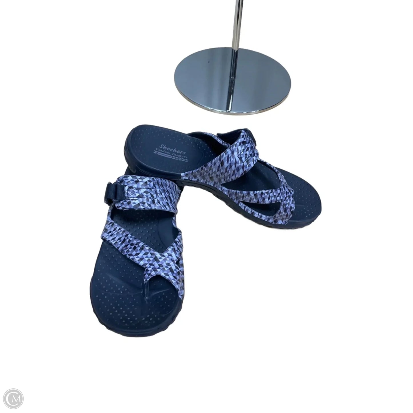 Sandals Flats By Skechers In Blue, Size: 8