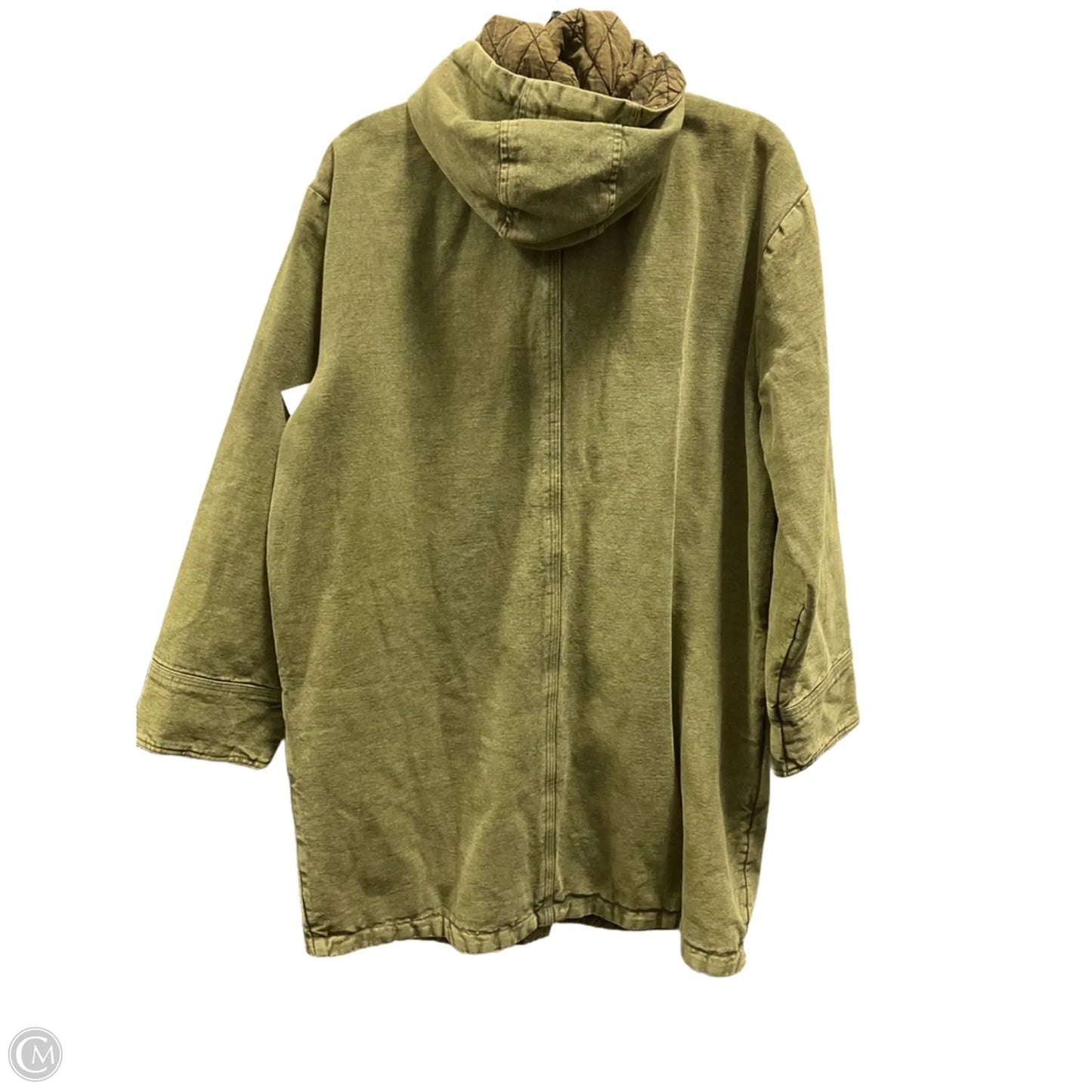 Coat Parka By Cmb In Green, Size: M
