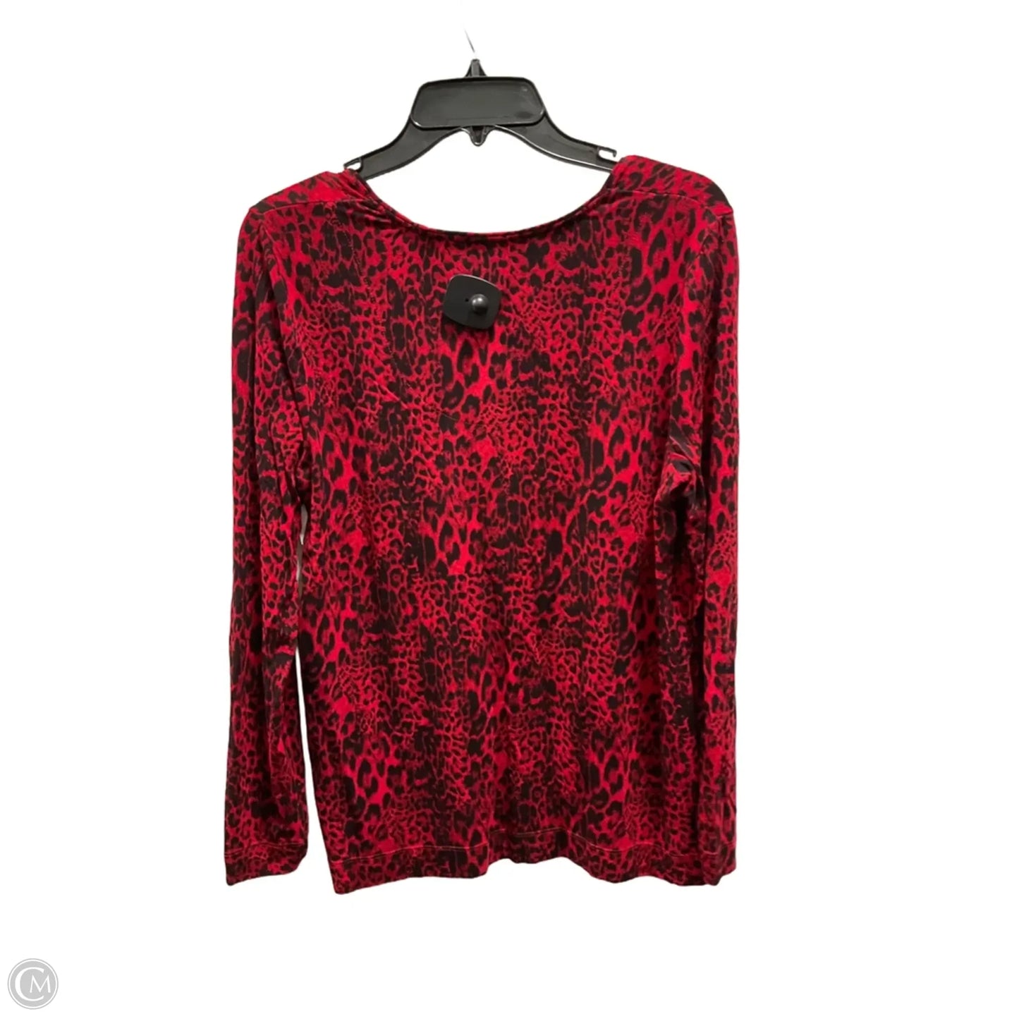 Top Long Sleeve By Chicos In Red, Size: M