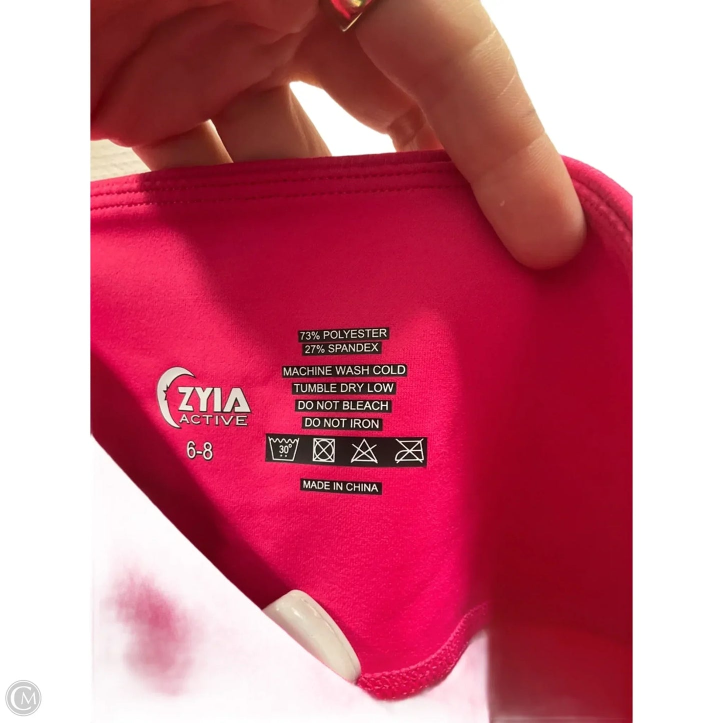 Athletic Leggings By Zyia In Pink, Size: M