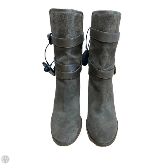 Boots Designer By Coach In Taupe, Size: 7.5