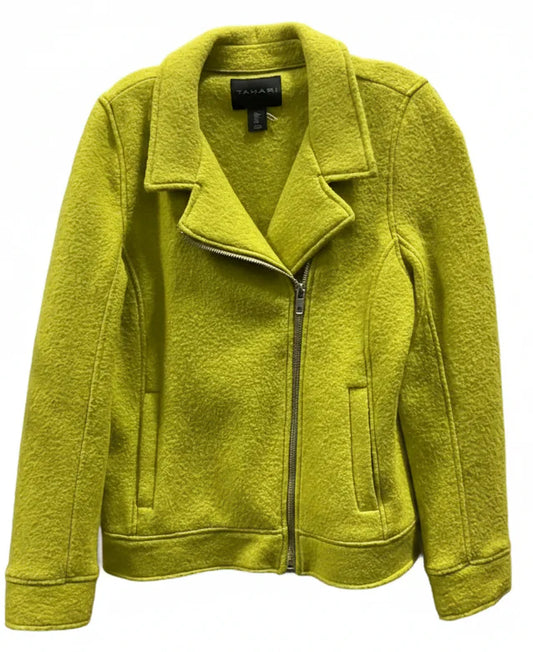 Coat Wool By Tahari In Green, Size: L