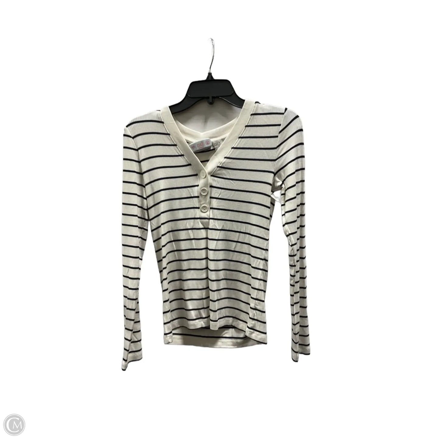 Top Long Sleeve By Loft In White, Size: S