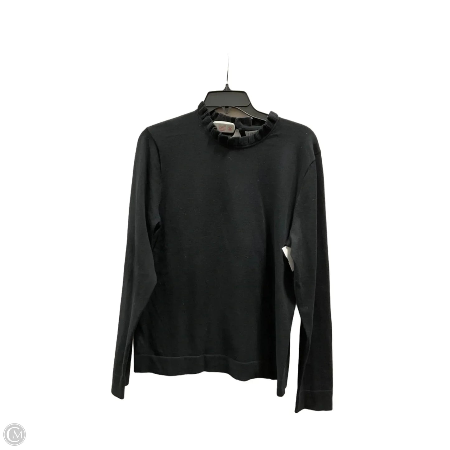 Top Long Sleeve By J. Crew In Black, Size: L
