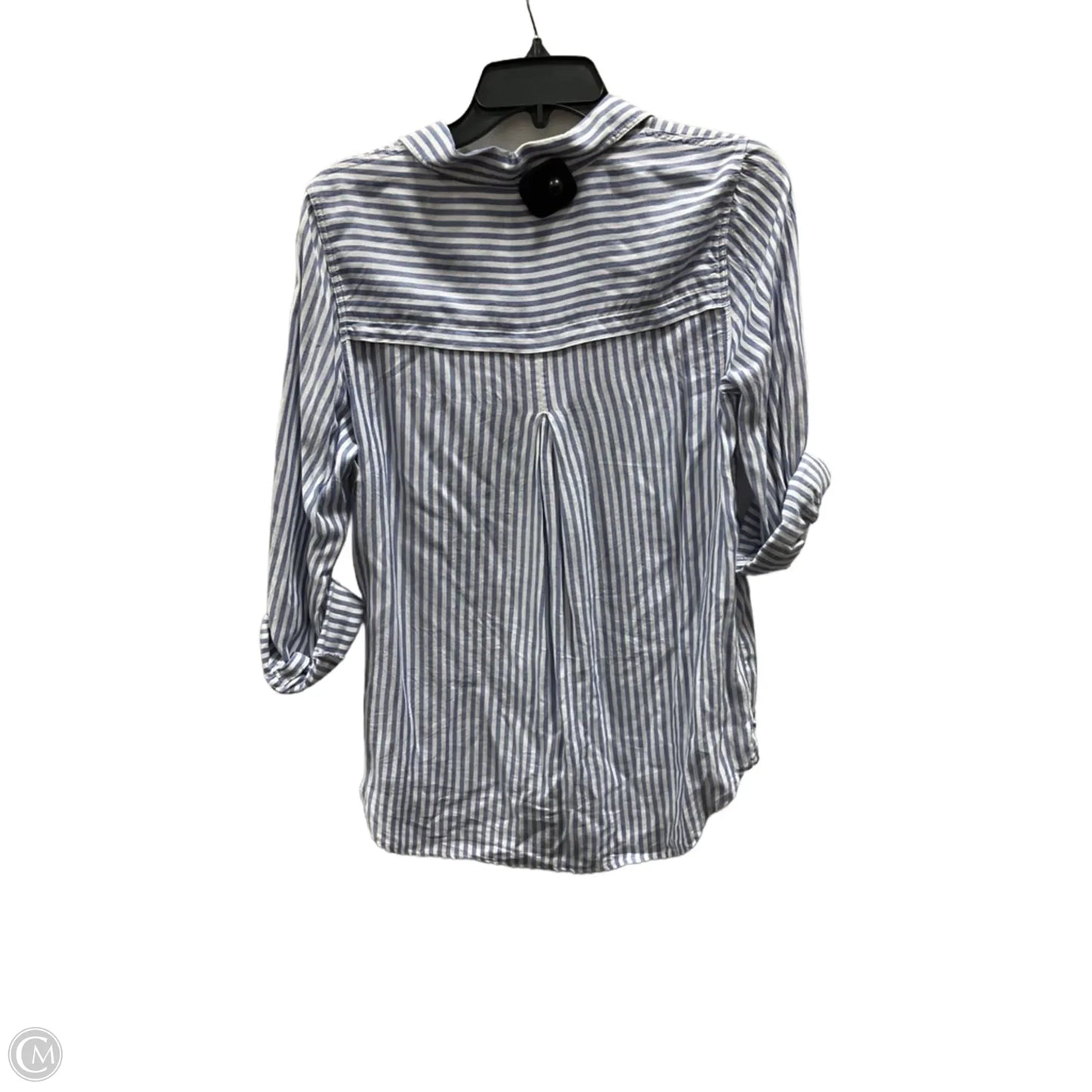 Blouse Long Sleeve By Beachlunchlounge In Blue, Size: S