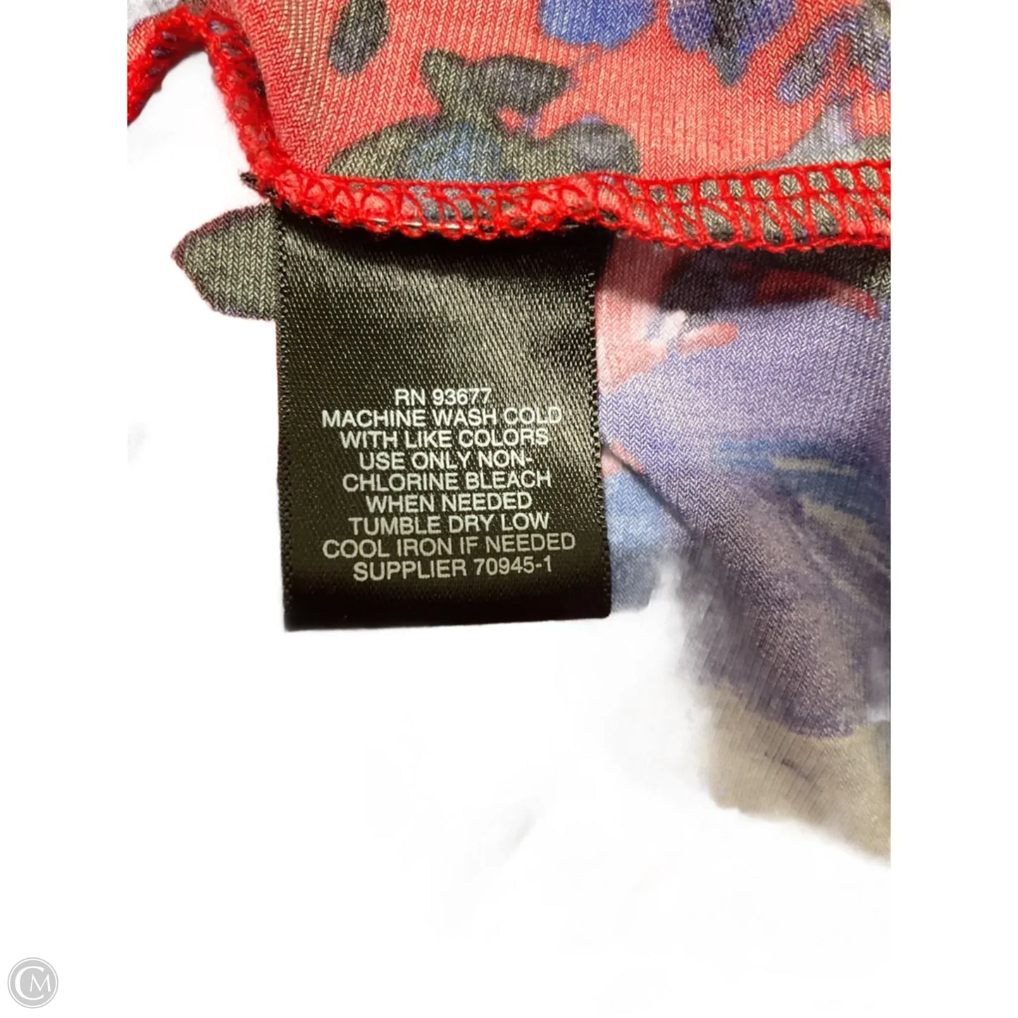 Top Long Sleeve By Liz Claiborne In Red, Size: 1x