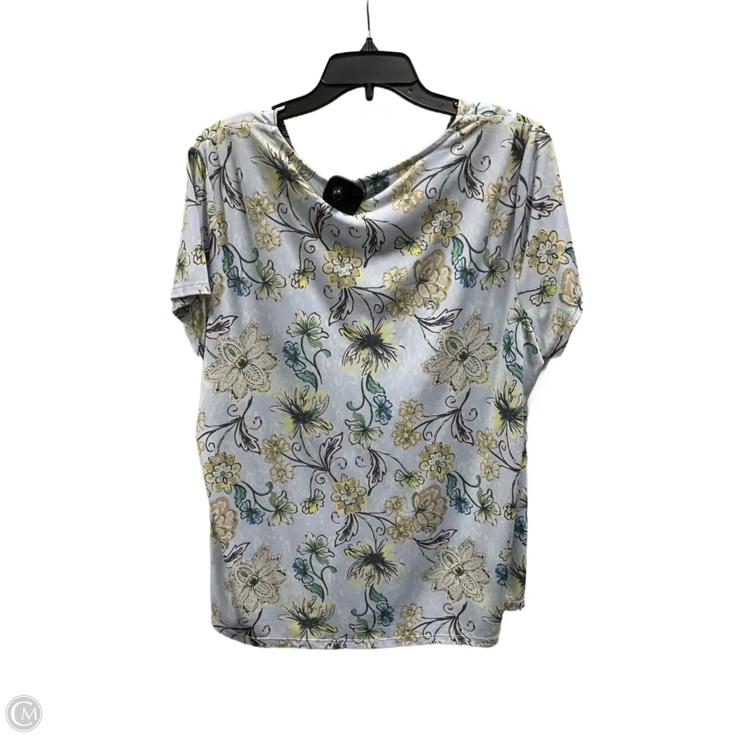 Top Short Sleeve By Lane Bryant In Blue, Size: 1x