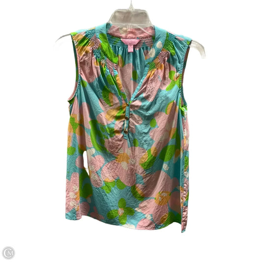 Top Sleeveless Designer By Lilly Pulitzer In Multi-colored, Size: Xs