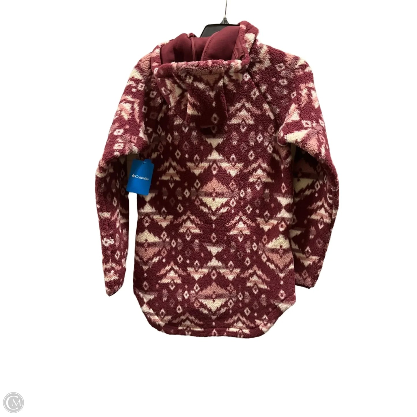 Jacket Faux Fur & Sherpa By Columbia In Maroon, Size: Xs