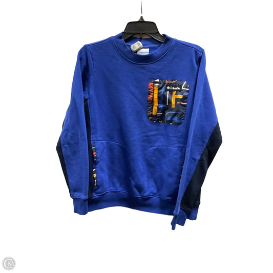 Athletic Top Long Sleeve Crewneck By Columbia In Blue, Size: L