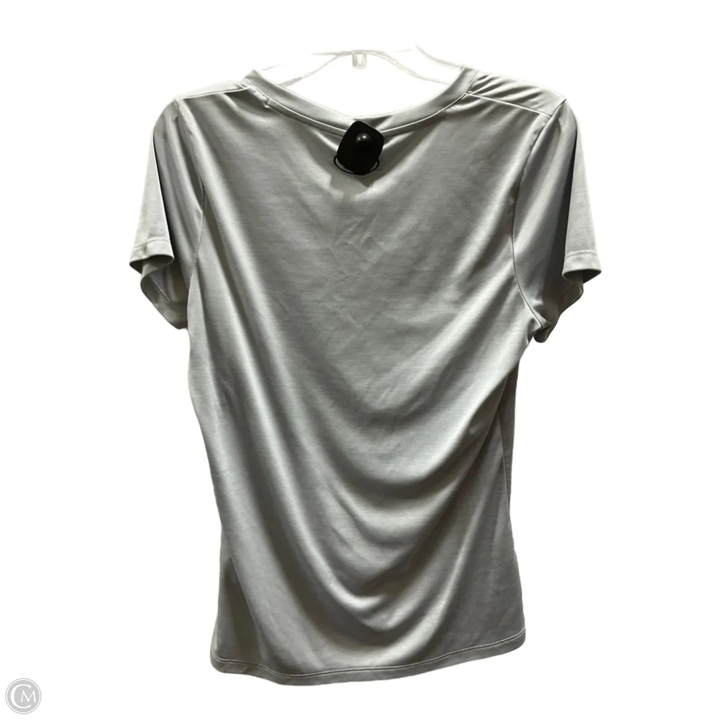 Athletic Top Short Sleeve By Under Armour In Grey, Size: L