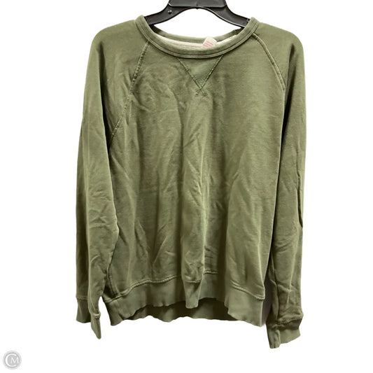 Top Long Sleeve Basic By Sonoma In Green, Size: M