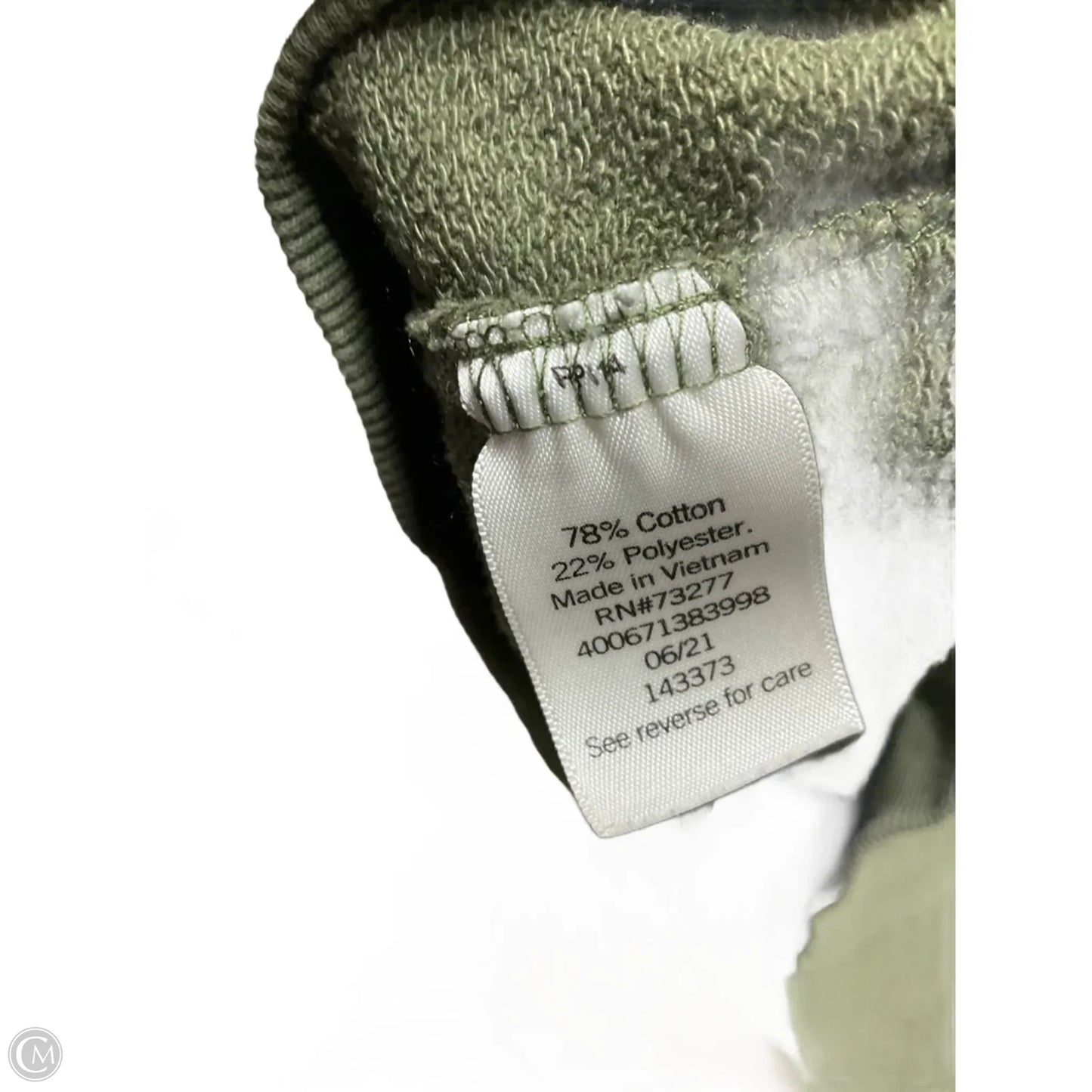 Top Long Sleeve Basic By Sonoma In Green, Size: M