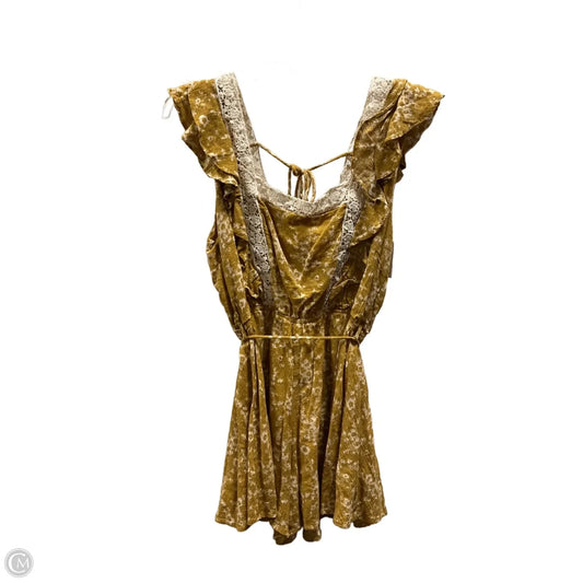 Romper By Olivaceous In Yellow, Size: M