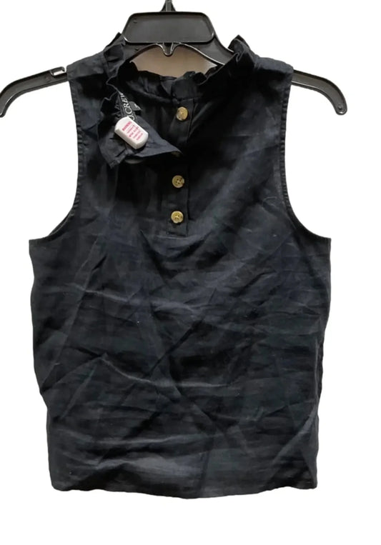 Top Sleeveless By J. Crew In Black, Size: Xxs