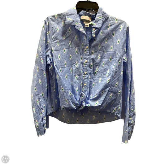 Top Long Sleeve By J. Crew In Blue, Size: L