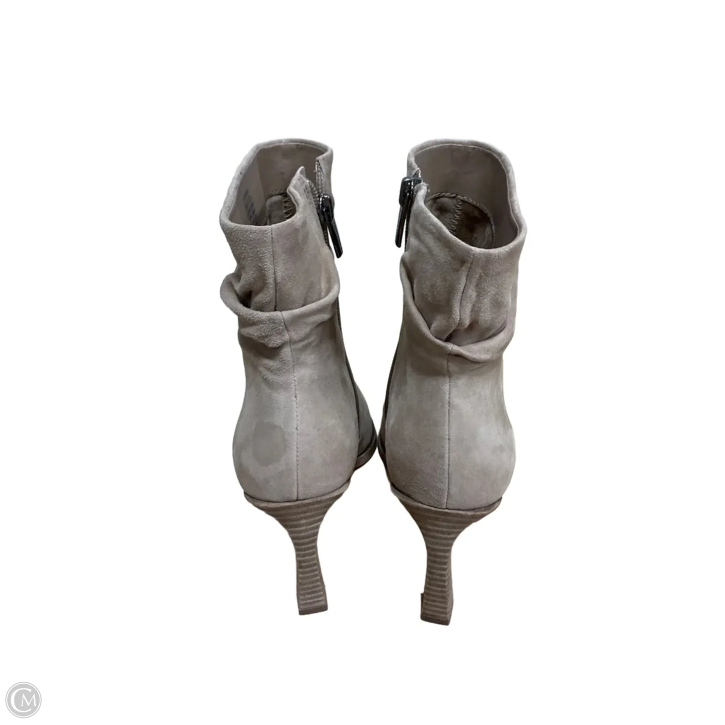 Boots Ankle Heels By Vince Camuto In Taupe, Size: 8