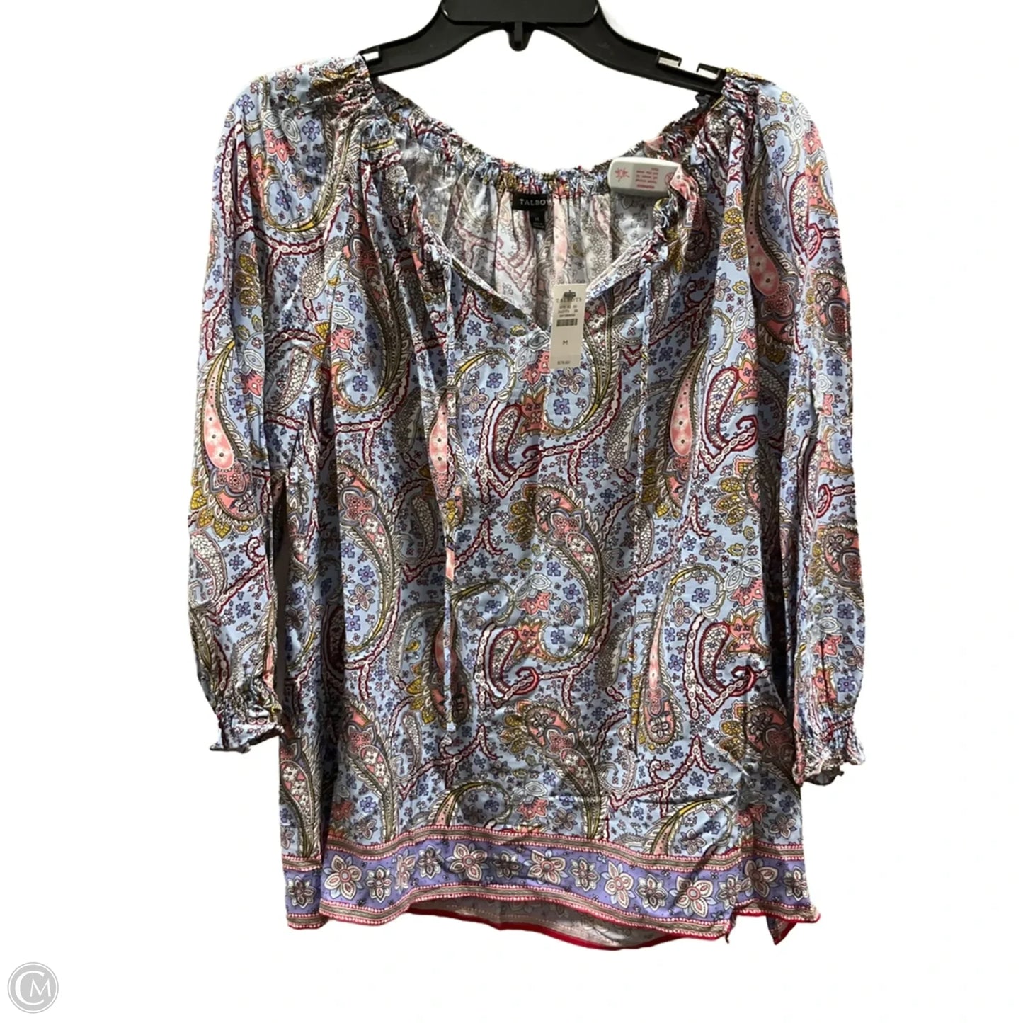 Top Long Sleeve By Talbots In Blue, Size: M