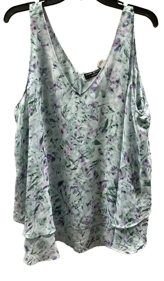 Top Sleeveless By Lane Bryant In Blue, Size: 1x