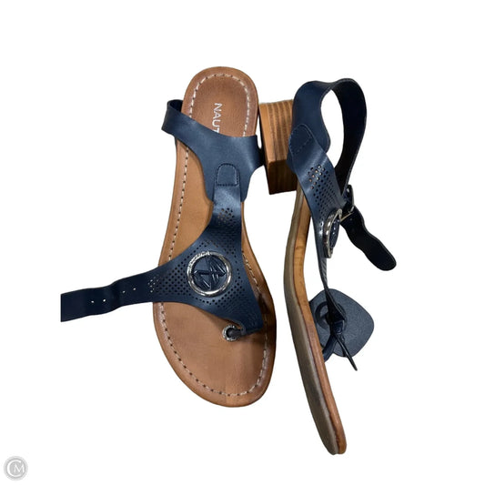 Sandals Flats By Nautica In Navy, Size: 7.5
