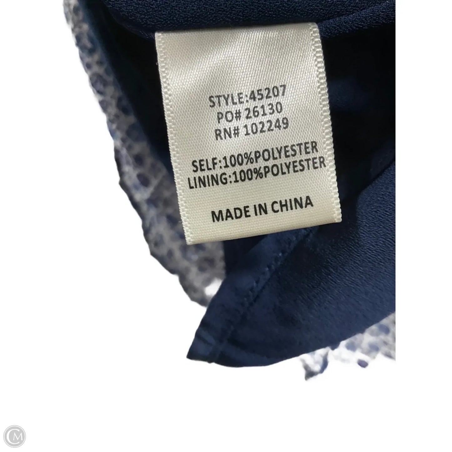 Top Sleeveless By Skies Are Blue In Blue, Size: S