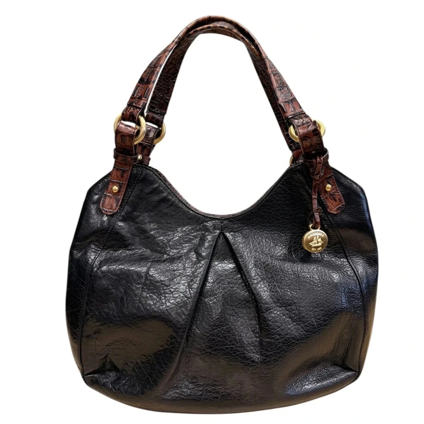 Handbag Designer By Brahmin, Size: Large