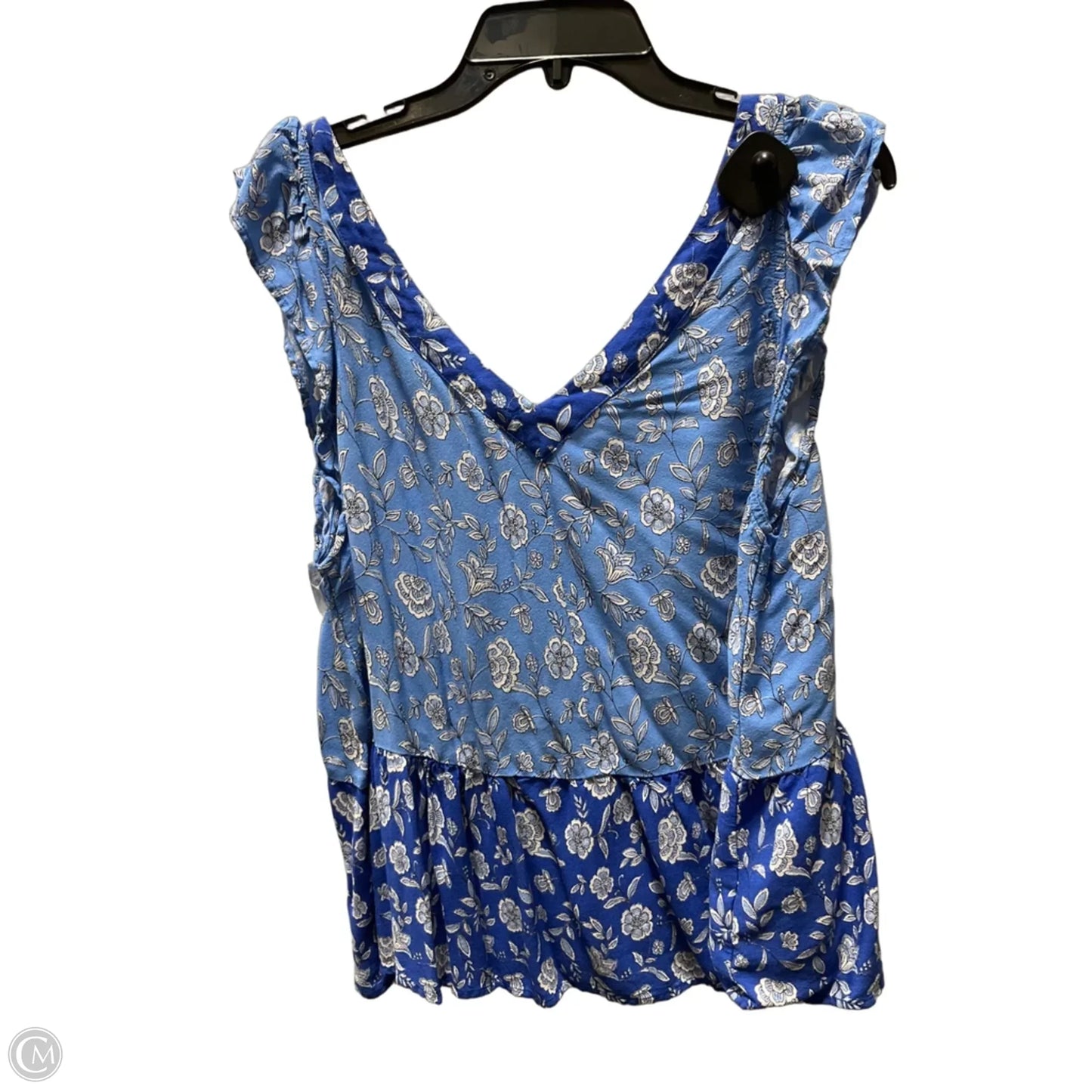 Top Sleeveless By Loft In Blue, Size: Xl