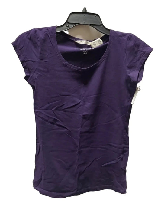 Top Short Sleeve Basic By Logg In Purple, Size: S