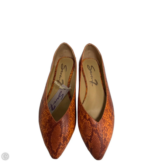 Shoes Flats By Seven 7 In Orange, Size: 9