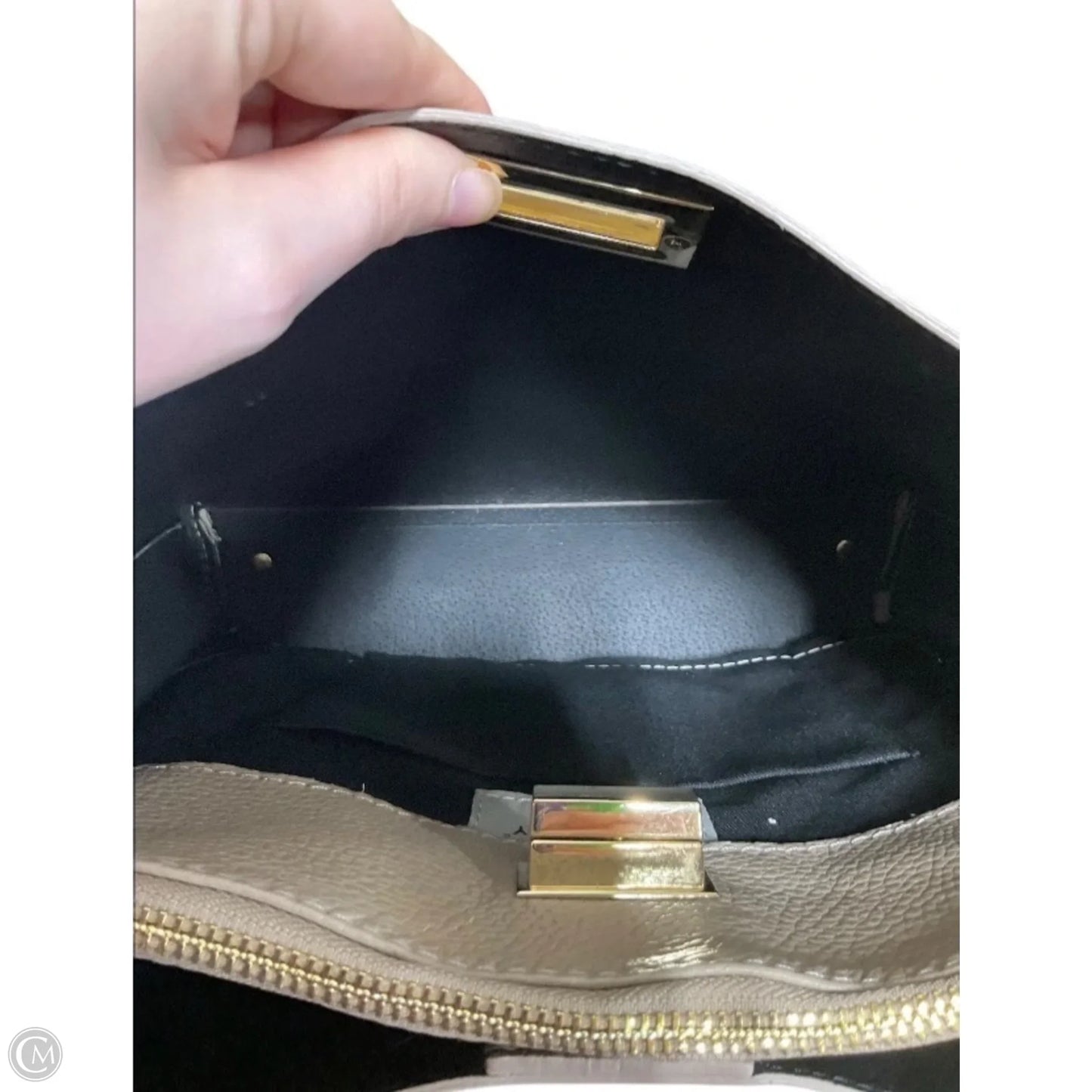 Handbag Leather By Cmb, Size: Large