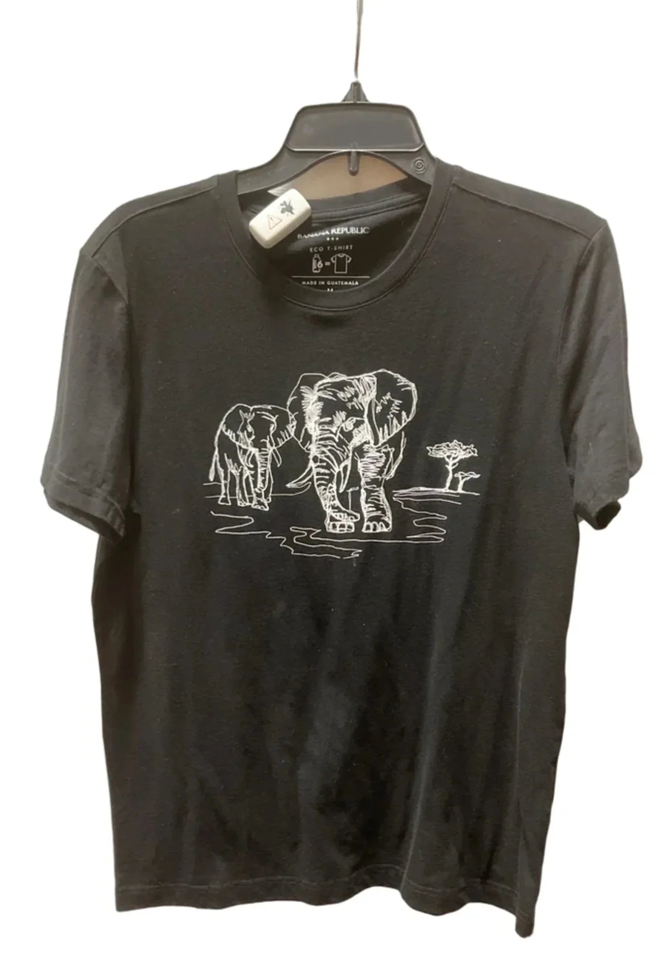 Top Short Sleeve By Banana Republic In Black, Size: M