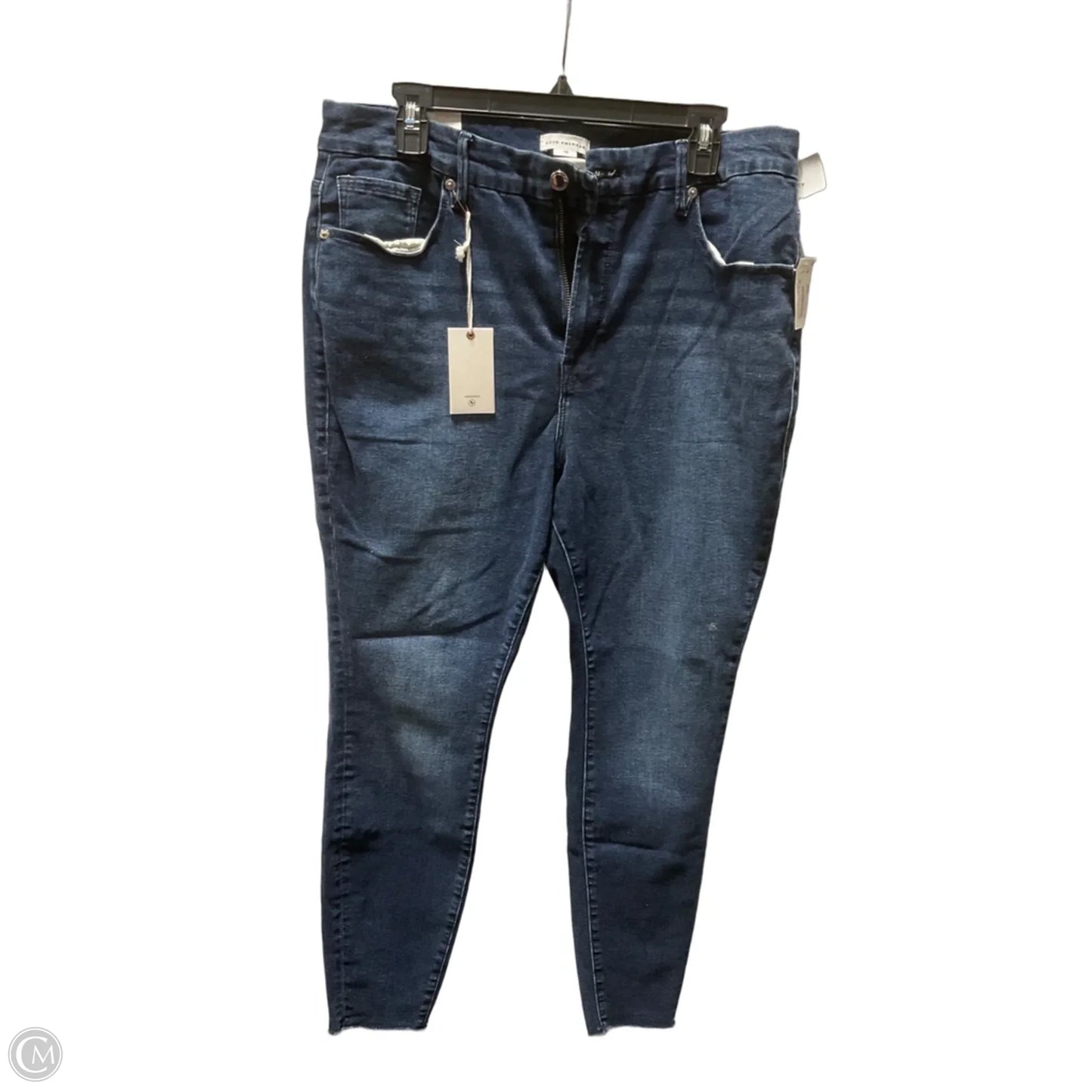 Jeans Skinny By Good American In Blue, Size: 18