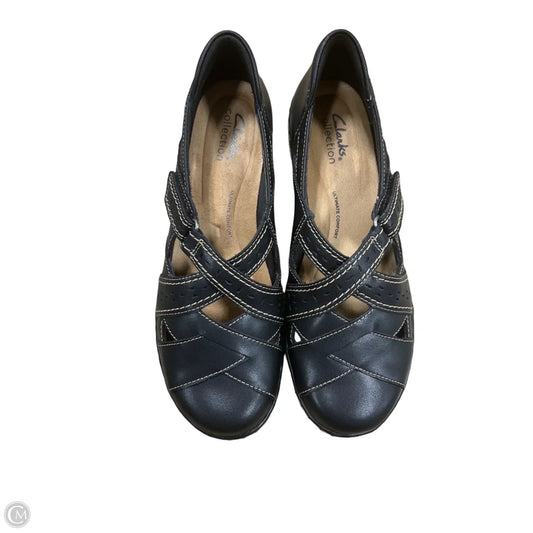 Shoes Flats By Clarks In Black, Size: 7.5