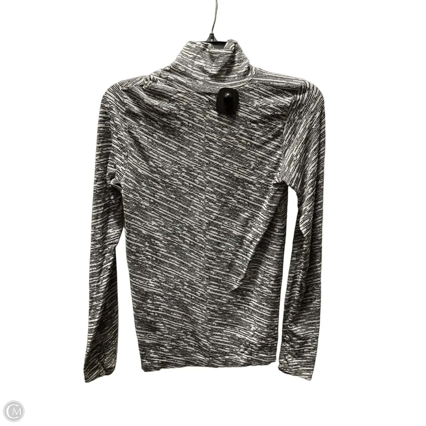 Athletic Top Long Sleeve Collar By Athleta In Black, Size: S