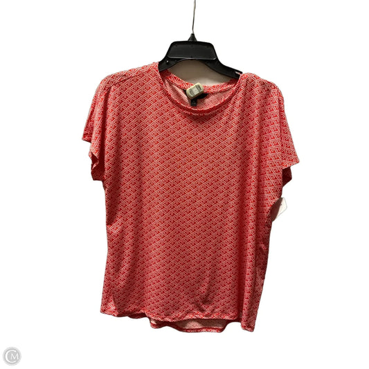 Top Short Sleeve By Banana Republic In Orange, Size: M