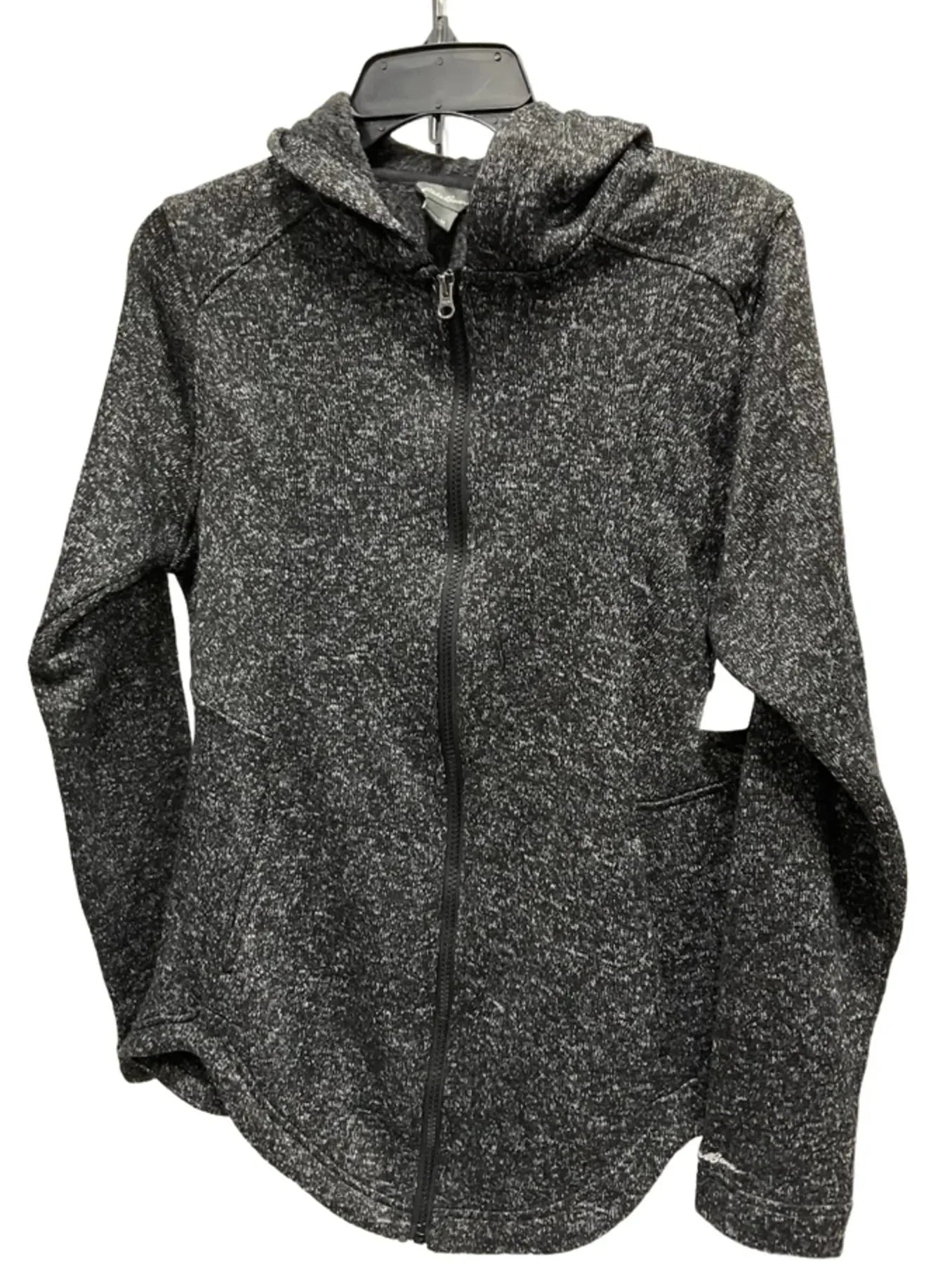 Athletic Jacket By Eddie Bauer In Grey, Size: M