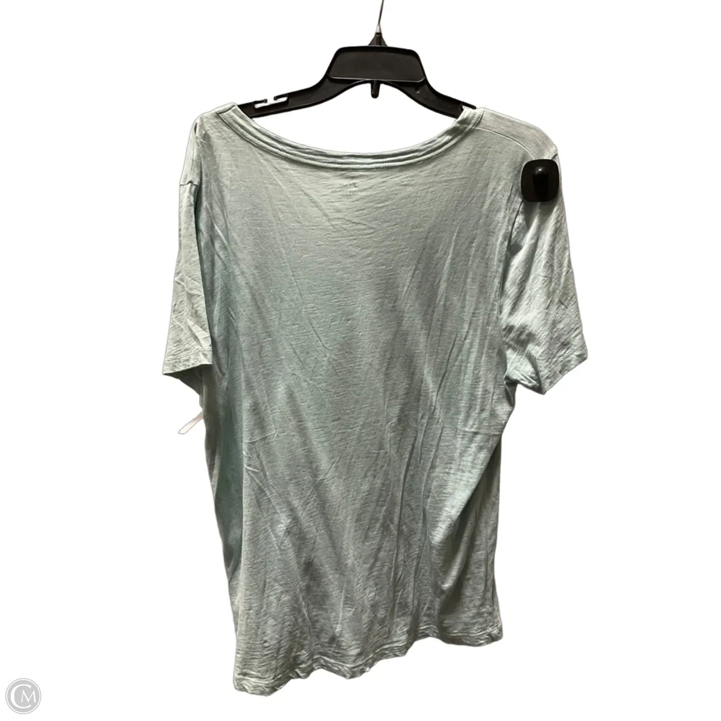 Top Short Sleeve Basic By J. Crew In Blue, Size: Xxl