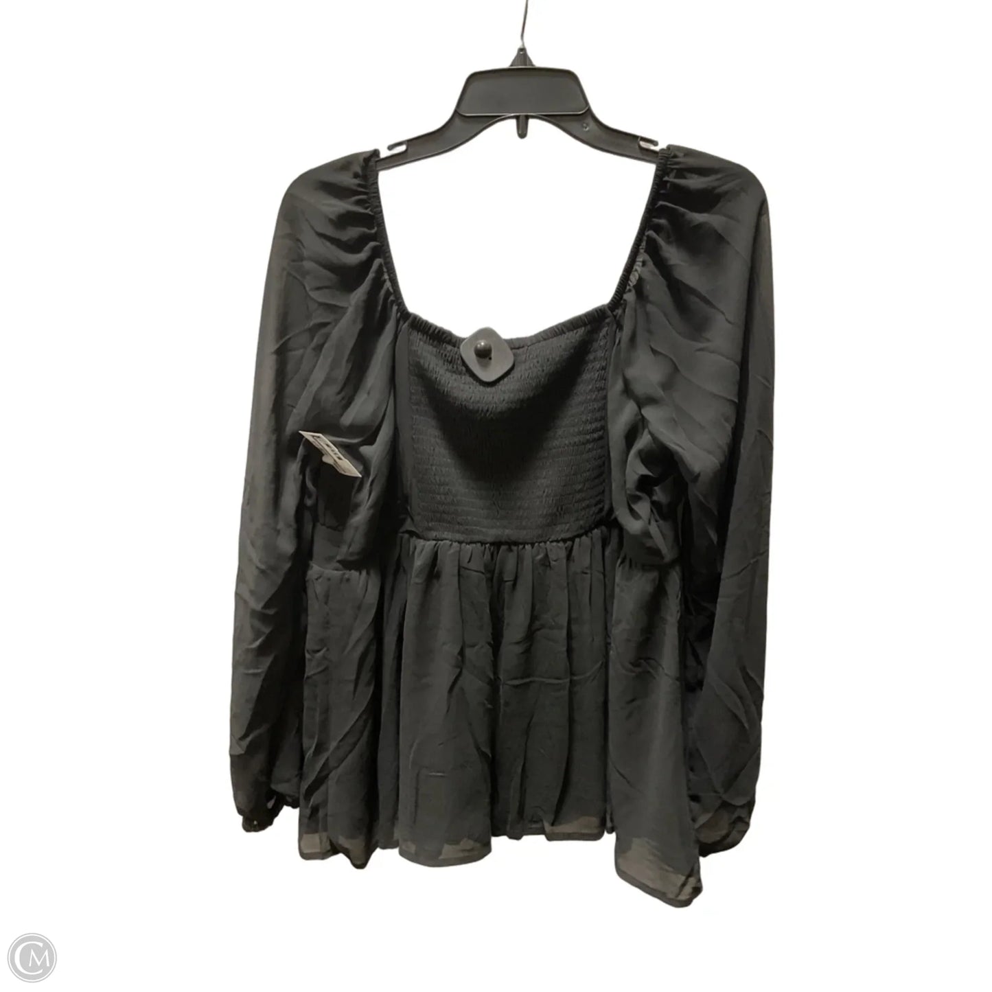 Top Long Sleeve By Torrid In Black, Size: L