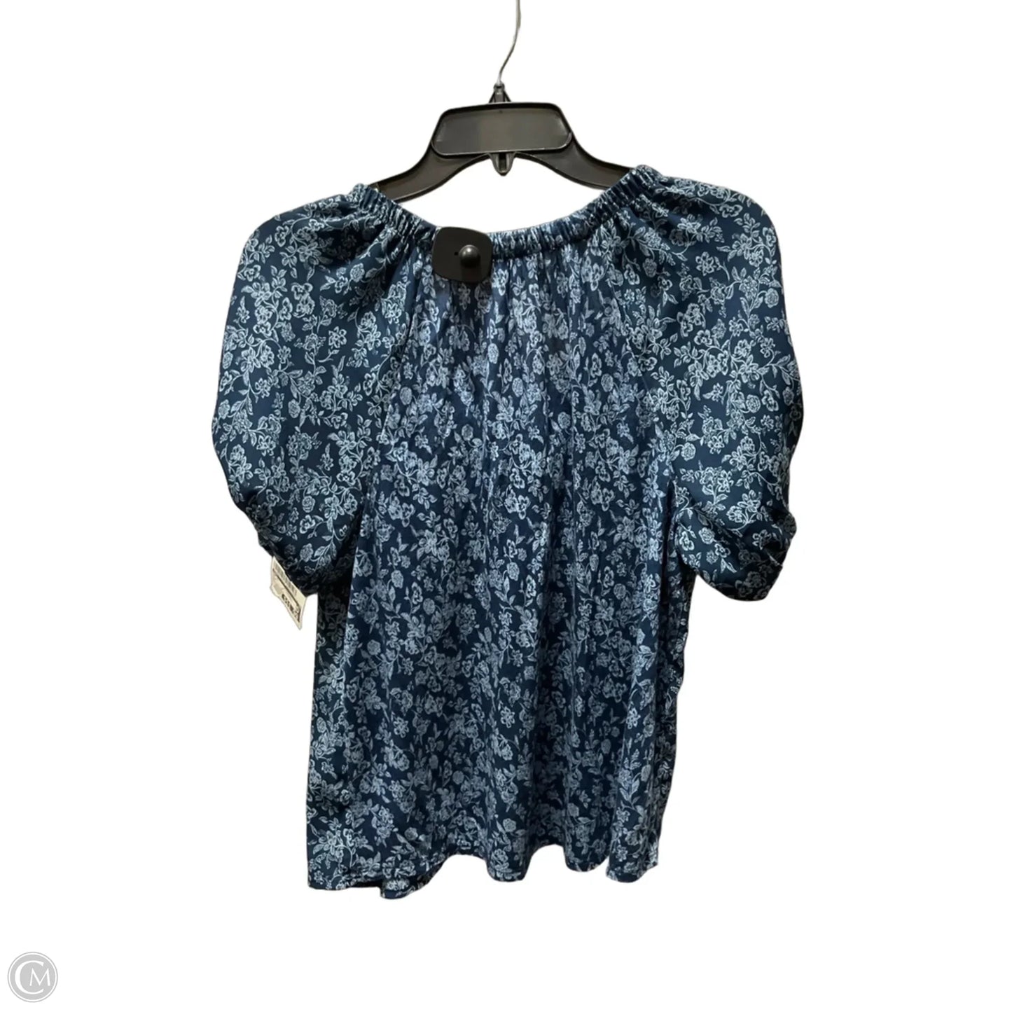Top Short Sleeve By Loft In Blue, Size: Xs