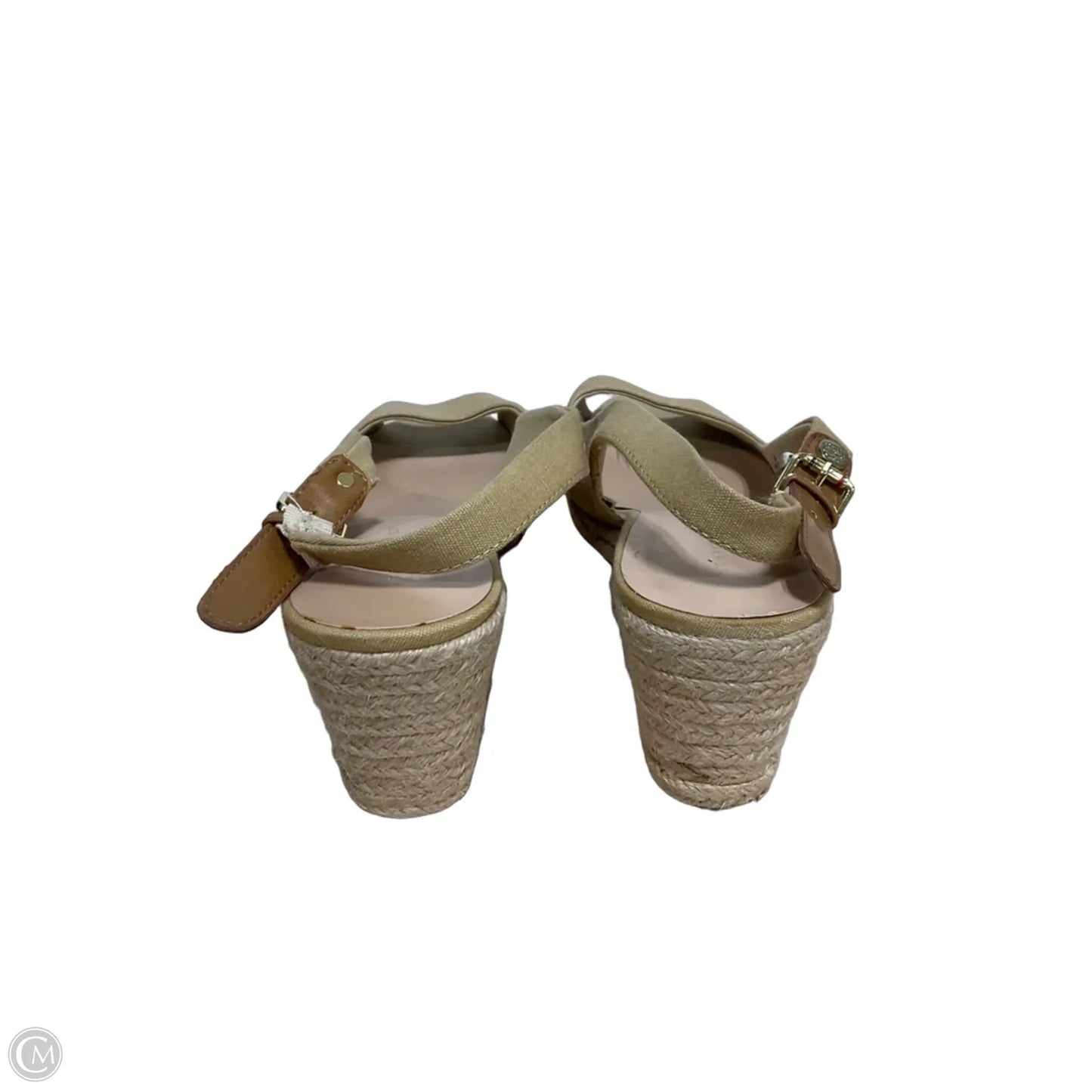 Sandals Heels Wedge By Tommy Hilfiger In Tan, Size: 9