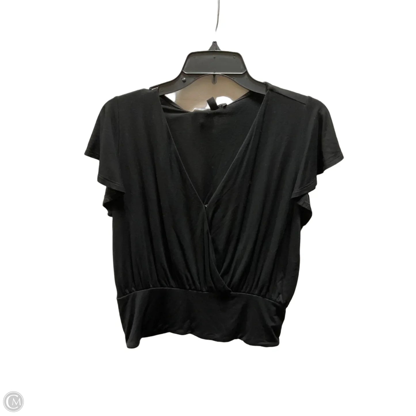 Top Short Sleeve By Express In Black, Size: M