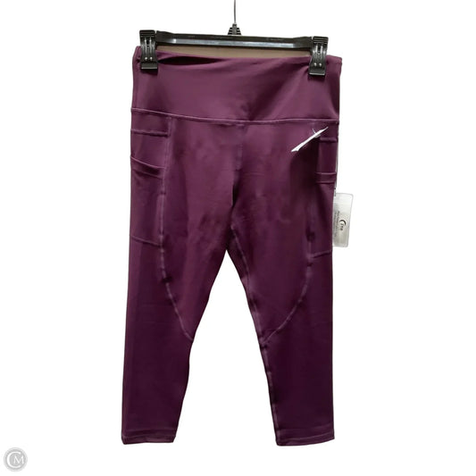 Athletic Leggings By Zyia In Maroon, Size: M