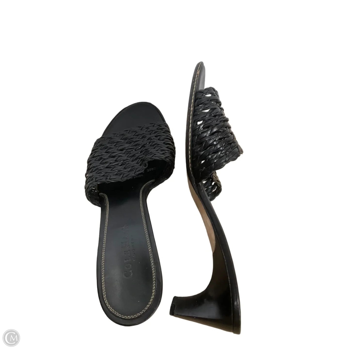 Sandals Heels Kitten By Cole-haan In Black, Size: 8.5