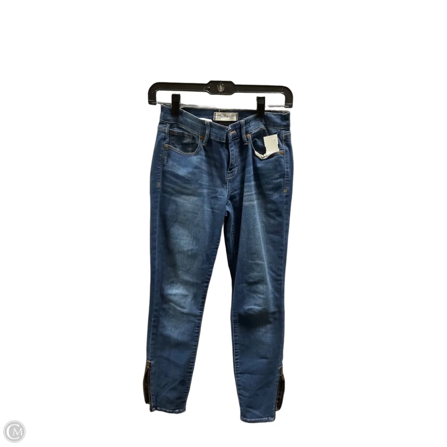 Jeans Skinny By Madewell In Blue, Size: 0
