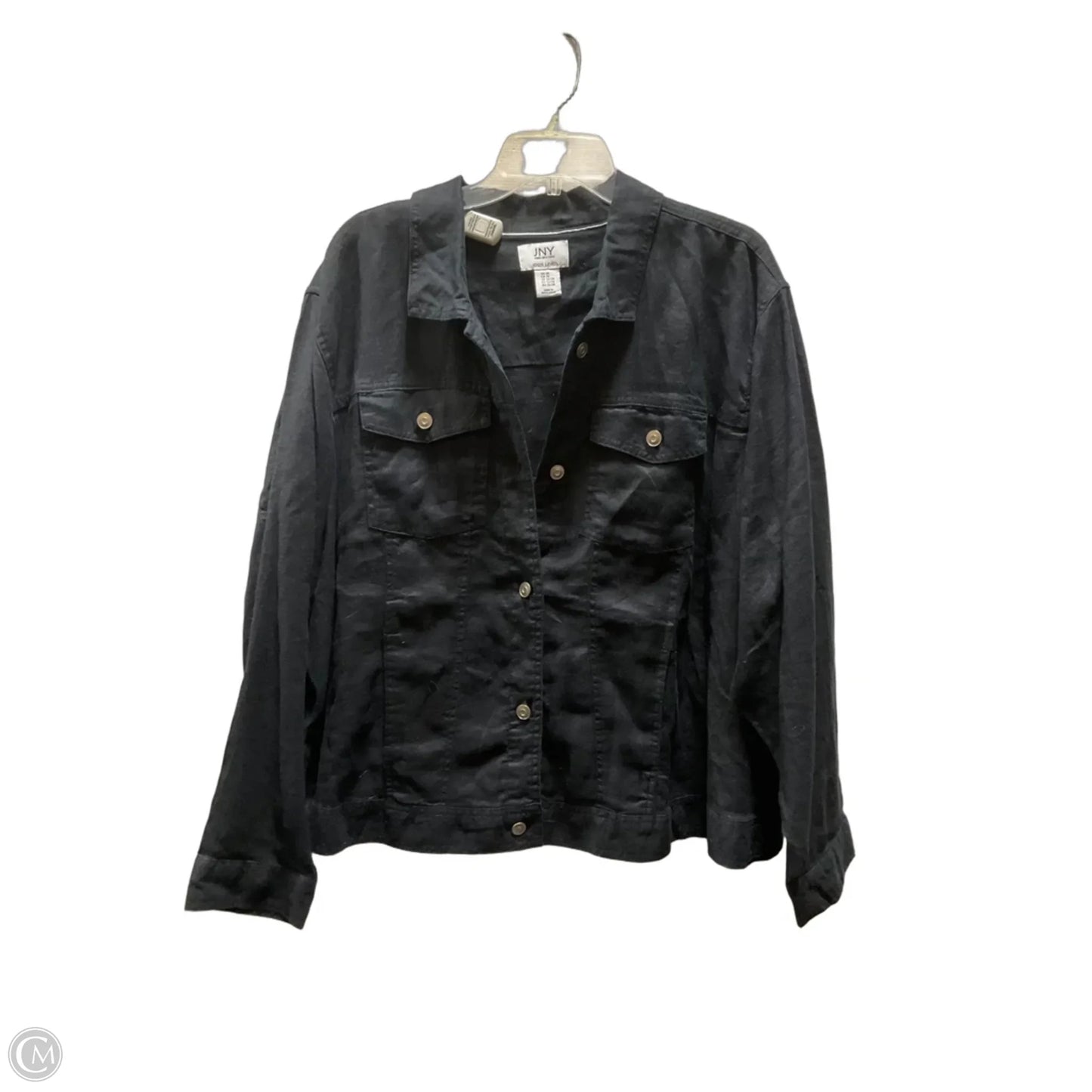 Jacket Shirt By Dkny In Black, Size: 3x
