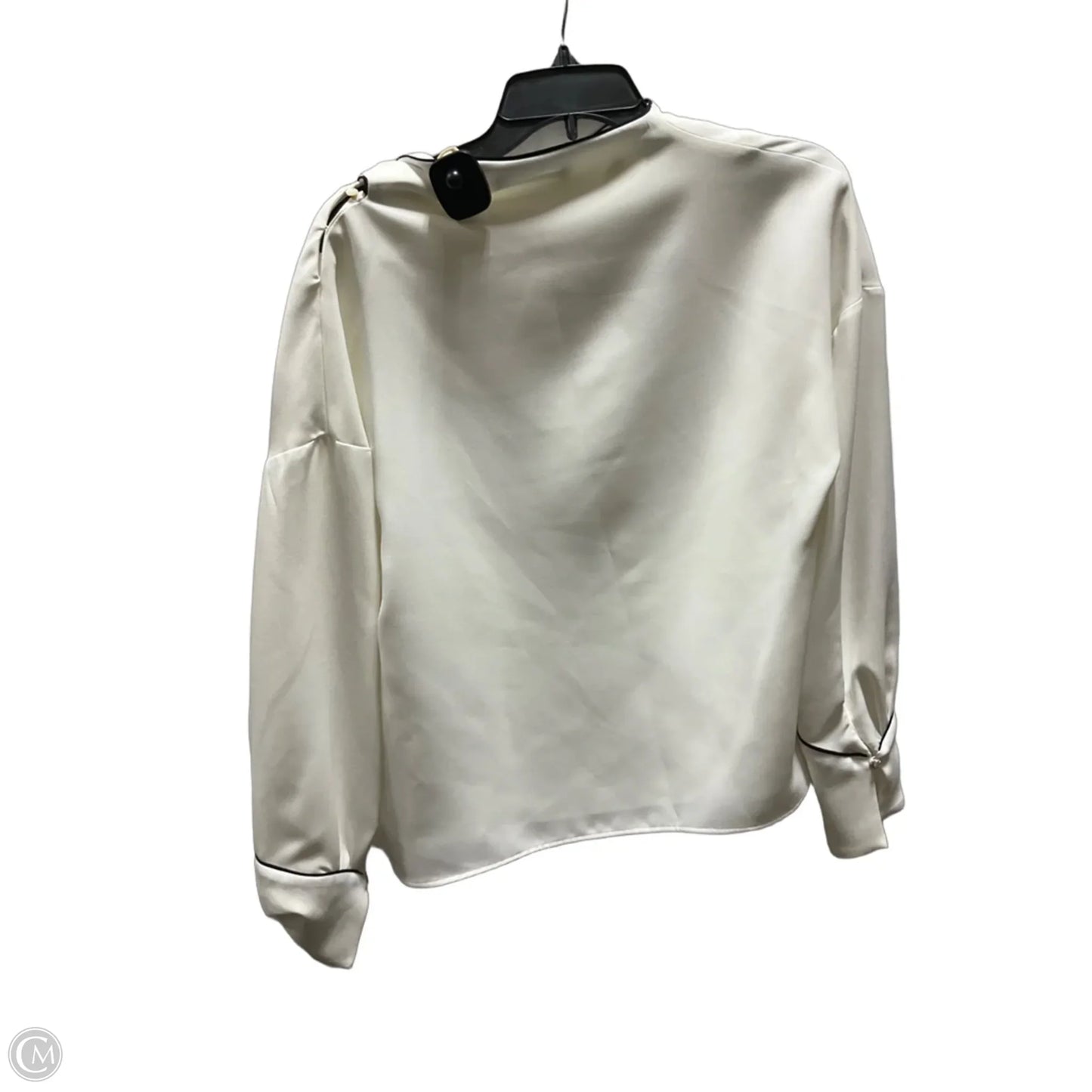 Top Long Sleeve By Zara In White, Size: L