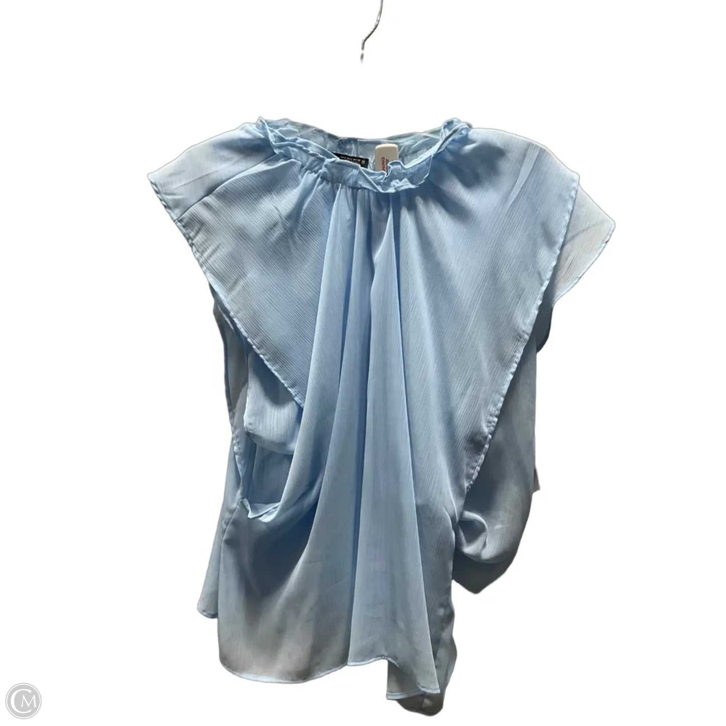 Top Sleeveless By Zara In Blue, Size: L